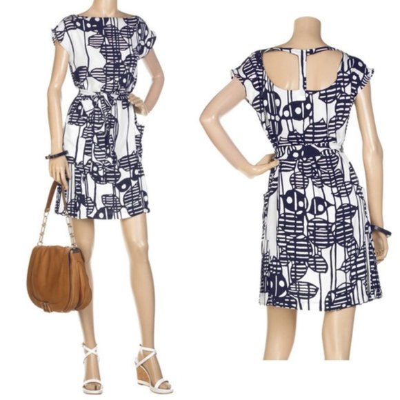 Diane Von Furstenburg Cade Silk Mini Dress - Picture 1 of 7